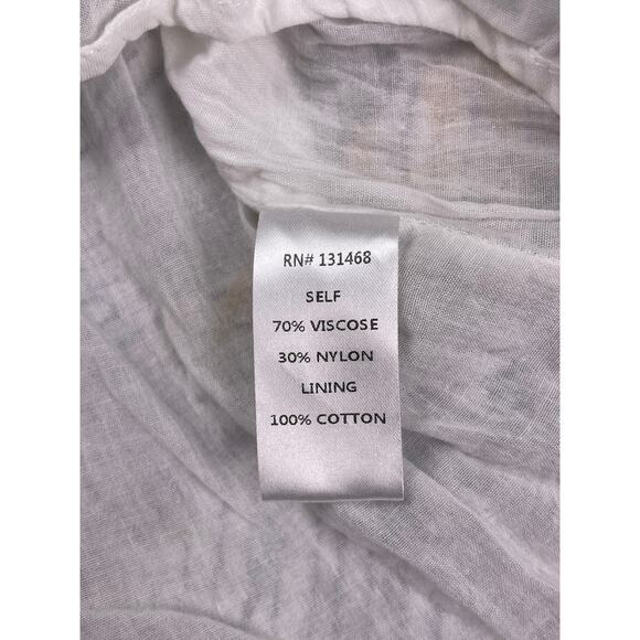 Free People x Fate Boho Maxi Dress Size Small Tropical Stripe Puff Sleeve - Picture 6 of 6